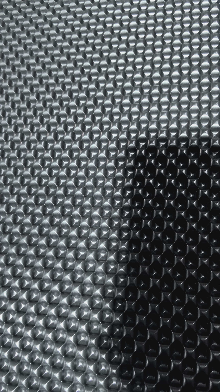 Black PVC floor mat texture