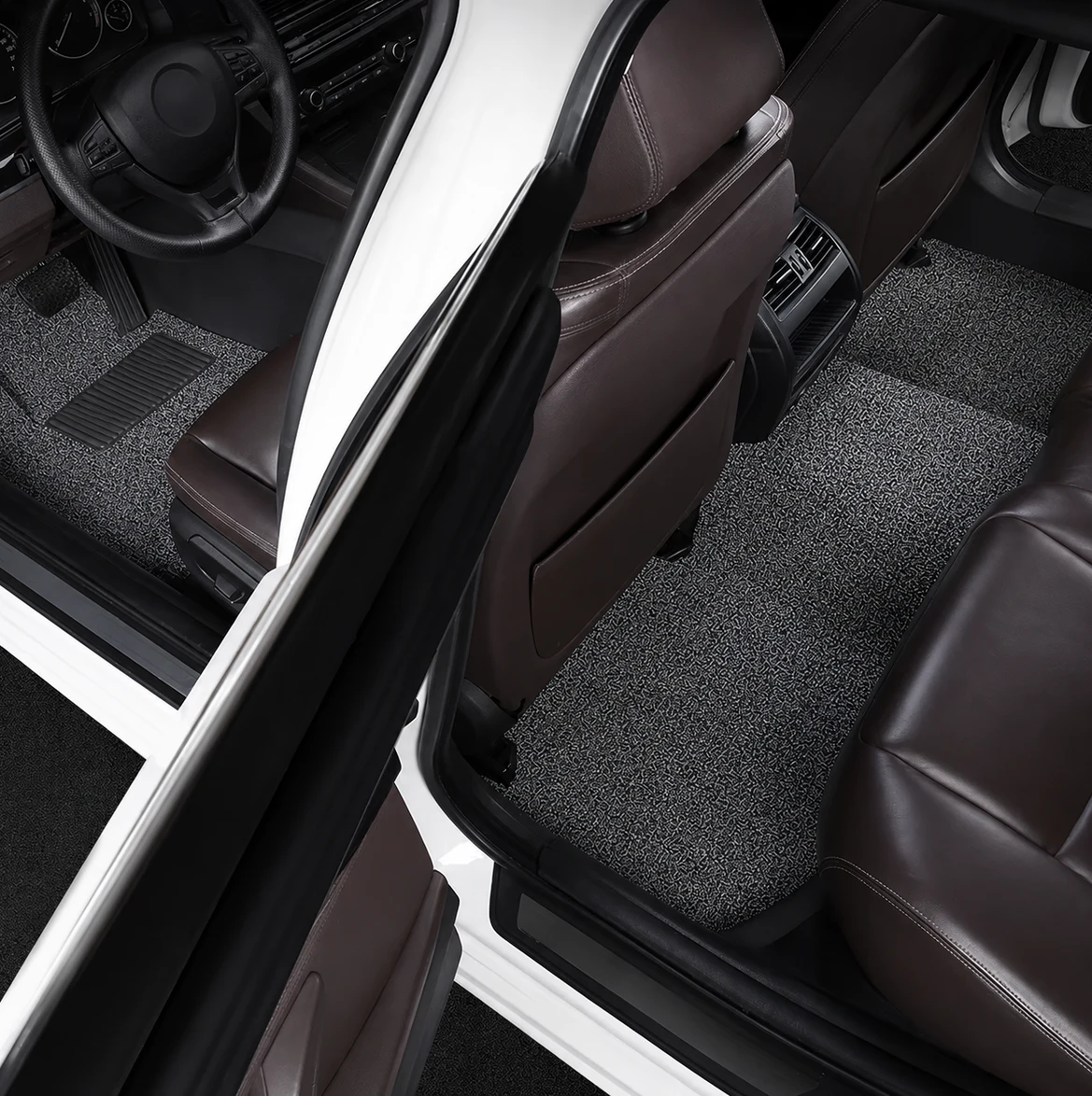 Finished PVC car mat set